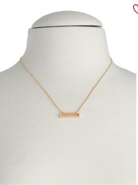 NWT KENDRA SCOTT leanor gold peach glass necklace